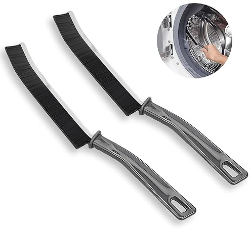 YTUGCG 2 Pcs Crevice Cleaning Brush, Groove Gap Cleaning Brush, Hard Bristle Crevice Cleaning Brush, Groove Cleaning Tool for Bathroom Track Slots, Home Kitchen Small Spaces