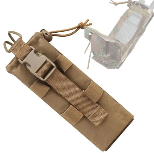 TS TAC-SKY MOLLE System Quick Release Tactical Radio Holder Tactical PRC 152 Radio Pouch Military Equipment Hunting Airsoft Accessories (Color : CB)