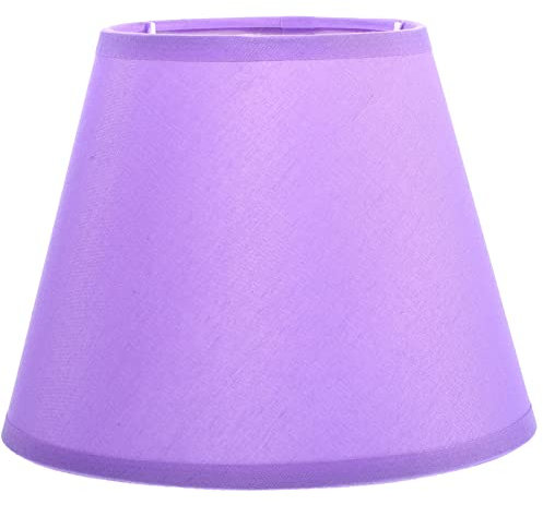 Cabilock Abat-Jour Violet En Tissu Baril Abat-Jour Décoratif E27 Abat-Jour Pour Table Lampe De Bureau Lampadaire Sur Pied Décoration De Salon Et De À Coucher