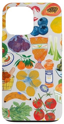 iPhone 13 Pro Max Vintage Farm Market Fruit Collage Summer Aesthetic Case