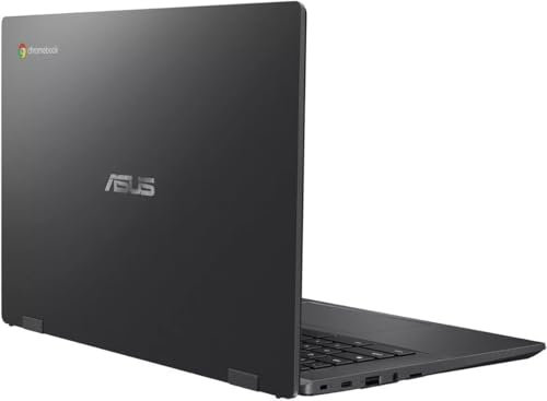 ASUS Chromebook CM1402 Ordinateur portable 2024, 14 po FHD, MediaTek Kompanio 520, 4 Go de RAM, 192 Go de stockage (64 Go eMMC + 128 Go MSD), WiFi 6, lecteur de carte SD, batterie longue durée,