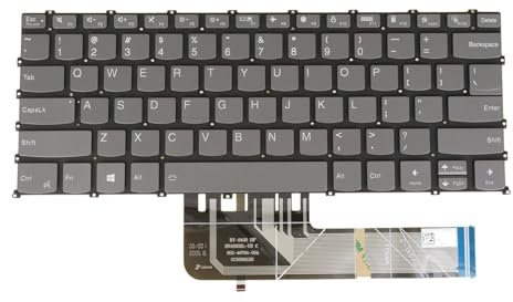 Laptop Keyboard for Lenovo ThinkBook 14p G2 ACH / G3 ARH, 14s G2 ITL, 14s Yoga ITL / G2 IAP / G3 IRU, 20YN 21EJ 20VA 21DM 21JG 20WE PR4S-UK (UK GB Layout, Gray, No Backlit)