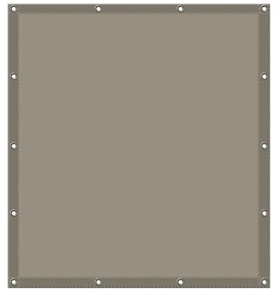 Vele parasole rettangolari impermeabili per esterni, 2 x 6 m, blocco UV, protezione da giardino, per campeggio, spiaggia, terrazza, vela ombreggiante, con occhielli e corda inclusa