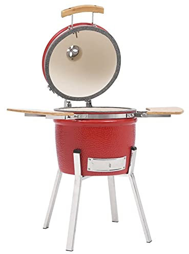 Xichuzi Kamado-Grill und Smoker, Kohlegrill, BBQ Grill, Griller, Smoker Grill, Grillwagen, Holzgrill, Grills & Smoker, Barbecue, Keramik 81 cm