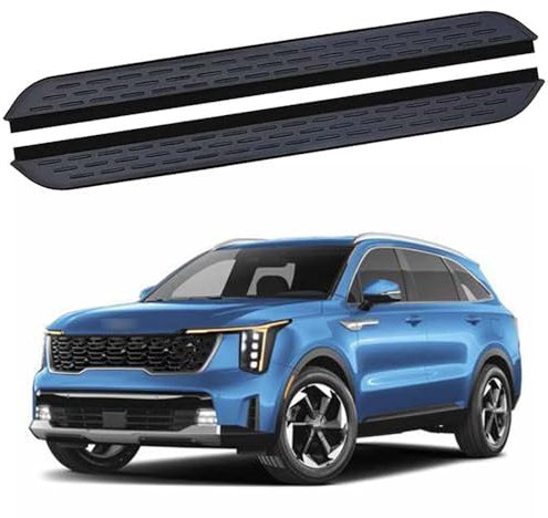 Lot de 2 marchepieds fixes pour KIA Sorento 2021-2025 - Avec supports