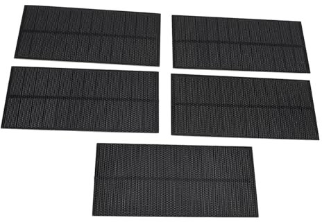 5pcs Solar Charger Bank Panneau Solaire 5W Single Piece ETFE Monocristallin Silicon Portable Panneau de Solaire pour Projets Scientifiques Applications électroniques Camping