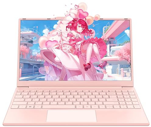 Amita 14 Light Pink Slim Laptop – N5095 CPU (Up to 2.9GHz), 32GB RAM, 512GB NVME SSD, FHD 1080P Display, Ultra-Light Design, Long Battery Life, Multi-Port Connectivity (32GB RAM | 512GB SSD)