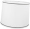 Mipcase Pantalla De Lámpara Pantalla De Lino Techo Cilíndrico Conformado Pantallas De Lámpara De Dormitorio Tela Lámparas De Matices Para Lámparas De Mesa Círculo Moderno Blanco Planchar