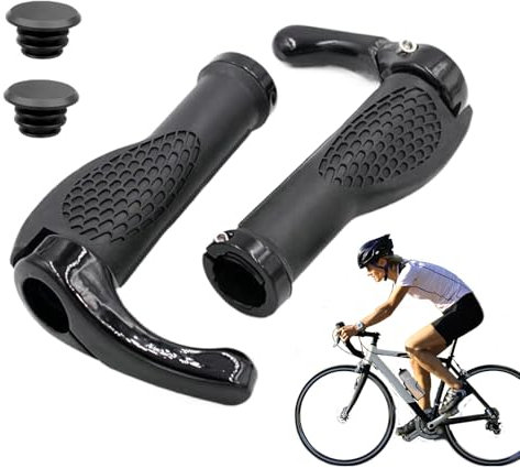 Puños De Manillar para Bicicleta De Bloqueo | Agarre Antideslizante Fijación Segura Manillar | Accesorios de Ciclismo Seguros y Cómodos, Abrazadera para Mando de Bicicleta para un Rendimiento de