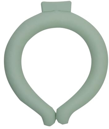 Flaroey Neck Cooling Tube,for Hot Summer,Ice Ring Neck Cooler for Hot Outdoor Sports, Outdoor Workers Green
