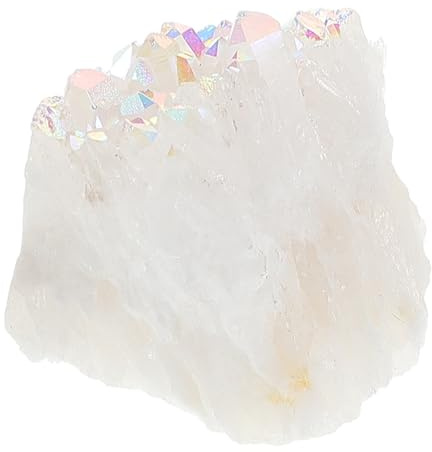 CIYODO Chakra Kristallcluster 20-30g Unregelmäßiger Rohquarz Stein Lebendiges Dekor Luftreinigung Lehrstück Für Yoga Und Entspannung