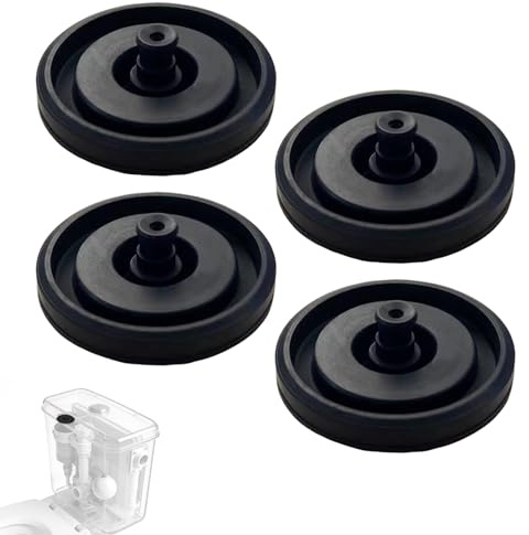4 Pcs Toilet Cistern Float Valve Diaphragm Washers, Rubber Seals | Multi-Pressure Fill Valve Replacements, Compatible With Fluidmaster Standard Cisterns