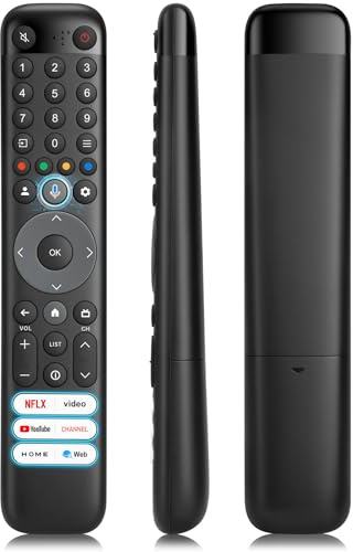 Vocie Remote-Control-for-TCL-TV,Replacement for TCL Google/Android Smart TV | RC833 for TCL QLED 4K HDR Ultra HD Smart TV, 6 buttons, ABS materials