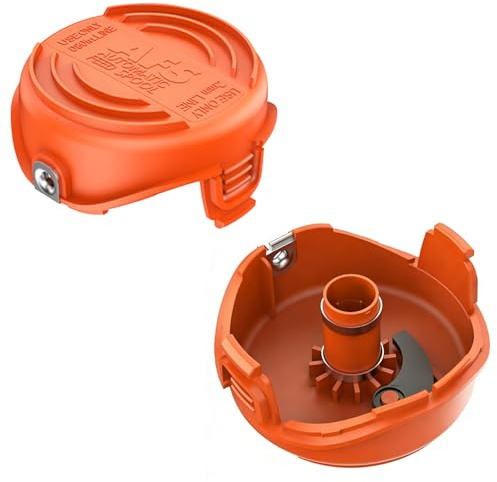 KERYBW 2 pezzi copertura bobina tagliaerba compatibile con Black Decker 90583594, coperchio di ricambio per trimmer Black+Decker GL8033, GL9035, GL7033