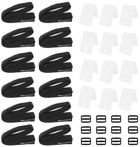 12 White Solar Cover Clips Swimming Pool Roll Rope Clamps Easy Installation Stable Construction Quick Pool Clips