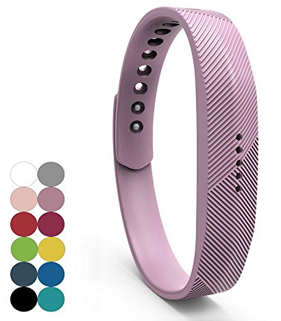 iFeeker Für Fitbit Flex 2 Zubehör Ersatz Armband Classic Weiche Silikon Metall Schließe Uhr Buckle Design Armband Halter Tasche für 2016 Fitbit Flex 2 Fitness Activity Tracker (Klein oder Groß)