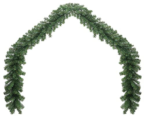 vidaXL Weihnachtsgirlande PVC 10m Tannengirlande Türgirlande Weihnachtsdeko