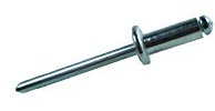 DIN 7337 Blindnieten St. Alu/Stahl Flachkopf 6,0 mm x 10 mm (100) Stück