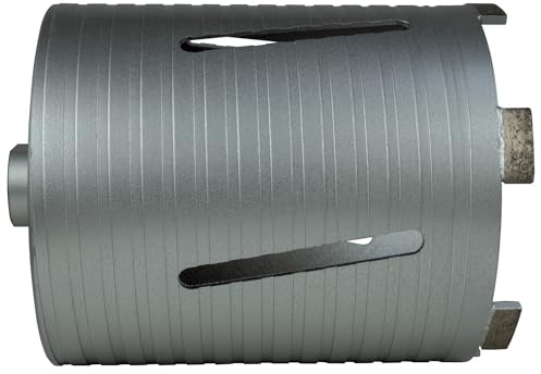 Mexco DCX90 Slotted Dry Core Drill, High-Performance Diamond Core for Drilling Masonry Materials - 132mm