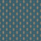 Papier peint bleu canard motif pois marron | Tapisserie vintage idéale pour salon | Papier peint intissé pour couloir chic