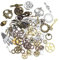 DXLing 76 Stück Steampunk Anhänger Diy Vintage Skelett Schlüssel Schädel Zahnrad Anhänger Charms Steampunk Antik Metall Anhänger Schmuckzubehör Anhänger für Handwerk Schmuckherstellung Zubehör