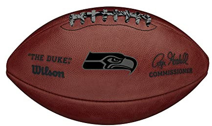 Wilson The Duke NFL Team Metallic Football - Seattle Seahawks