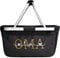 Einkaufskorb personalisiert I OMA Geschenk I MAMA Geschenk Oma Einkaufskorb mit Namen Geburtstag Geburt Baby Muttertag (schwarz)