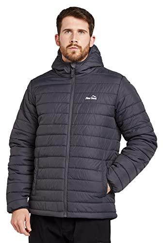Peter Storm Men’s Blisco Jacket with Hood & 2 Pockets, Insulated, Water Repellent & Lightweight Puffer Coat for Cold Weather & Winter, Ideal for Walking, Hiking & Everyday Casual Wear