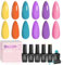 beetles Gel Polish Set- 6 Colors Marvelous Lady Collection Popular Nude Red Burgundy Glitter Gel Nail Polish Kit Holiday Nail Art Design, Soak Off LED Gel Manicure DIY Home