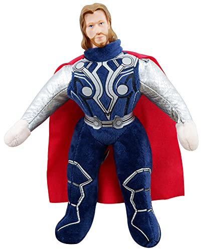 VMOTA Thor Plüschtier, Thor Puppen, realistische Plüschtiere, Waschbar Kuscheltier Für Kinder Plüsch Spielzeug Flauschig Plüschtiere Avengers Spielzeug