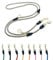 Hundeleine 2m VELVETIER® verstellbar für große & mittelgroße Hunde | Paracord Führleine | Nylon Doppelleine mit 2 Karabiner (Desert (Beige), 2.2 m x 1.1 cm)