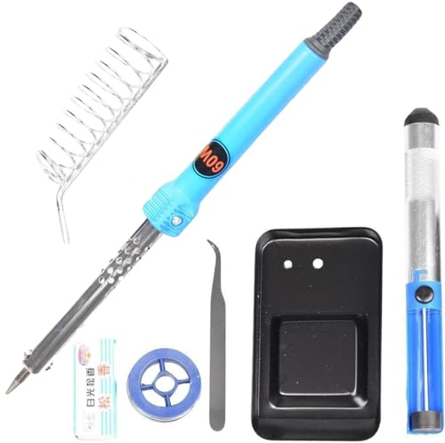 True Face Soldering Iron Kit Electronic,60W Adjustable Temperature 200-450°C and ON/Off Switch Soldering-Iron Welding Gun with Desoldering Pump, Electric Solder Iron Pen Multi
