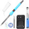 True Face Soldering Iron Kit Electronic,60W Adjustable Temperature 200-450°C and ON/Off Switch Soldering-Iron Welding Gun with Desoldering Pump, Electric Solder Iron Pen Multi