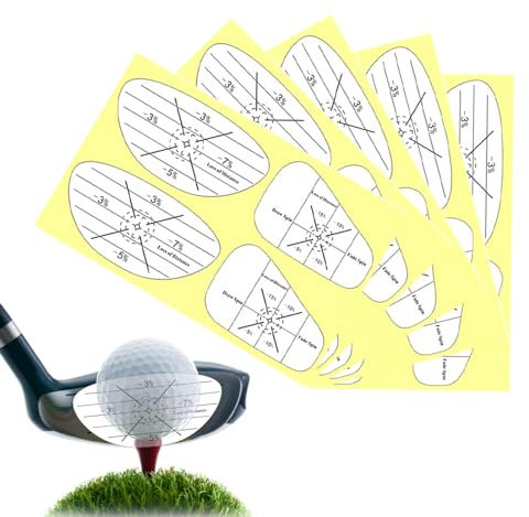 PEKMAR Golfschlagband - Golfschläger-Impact-Aufkleber - Golf Strike Tape Set, Golfaufkleber, Golf Face Tape Impact Labels zur Verbesserung der Schwunggenauigkeit