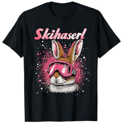 Skihaserl Apres Ski Haserl Skifahrer Winter Damen T-Shirt