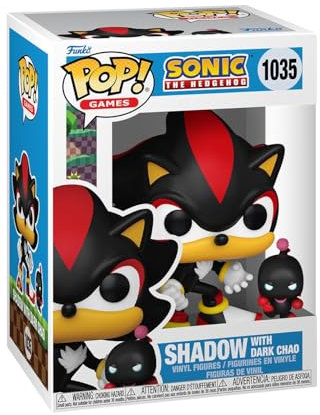 Funko Pop! & Buddy: Sonic - Shadow The Hedgehog mit DChao - Sonic The Hedgehog - Vinyl-Sammelfigur - Geschenkidee - Offizielle Handelswaren - Spielzeug Für Kinder und Erwachsene - Video Games Fans