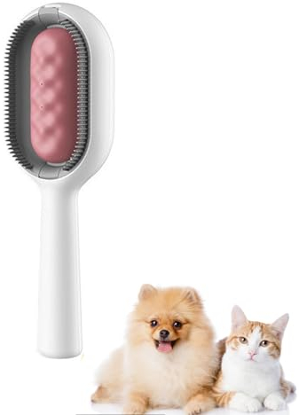 ZNDFTW Pet Hair Removal Comb with Water Tank, Cat Brush with Water, Cat Brush Multifunctional Cat Brush with Water for Gently Removes Loose Undercoat Mats Tangled Hair Slicker Brush for Pet