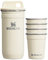 Stanley Adventure Pre-Party Nesting Shot Glass Set | 4 Shot Glasses in Travel Carrying Case | 2 oz Stainless Steel Shooters | BPA-Free | Cream Gloss