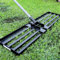 Walensee Rasen-Nivellierungsrechen, Müheloses Rasennivellierwerkzeug, Rasen Sanden Harke Edelstahlgriff, Gardena Rechen Vertikutierer für Hof Garten, Golfplatz, 213cm, 89x25cm