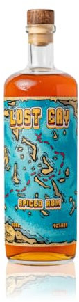 The Custom Spirit Co. | Lost Cay Spiced Rum 70cl Bottle | Premium Caribbean Rum Infused with Vanilla, Caramel & Spices | Rich & Flavourful | Perfect Neat or in Cocktails | 40% ABV (Lost Cay, 70cl)