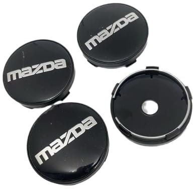 4 Stück Auto Radnabenkappen für Mazda MX-5 Miata NA NB NC ND 1990-2019 2020 2021 2022 2023 60MM Radkappen Nabendeckel Radnabenabdeckung Nabenkappen Felgendeckel Felgenkappen Radnaben Nabenabdeckung