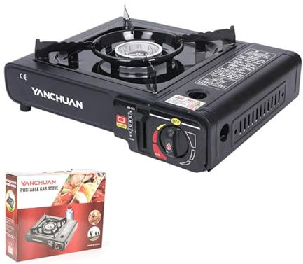 Réchaud de camping portable - Cuisinière pour la randonnée | Réchaud de camping, indispensables pour le camping et la randonnée, brûleurs à allumage piézo-électrique pour cuisiner