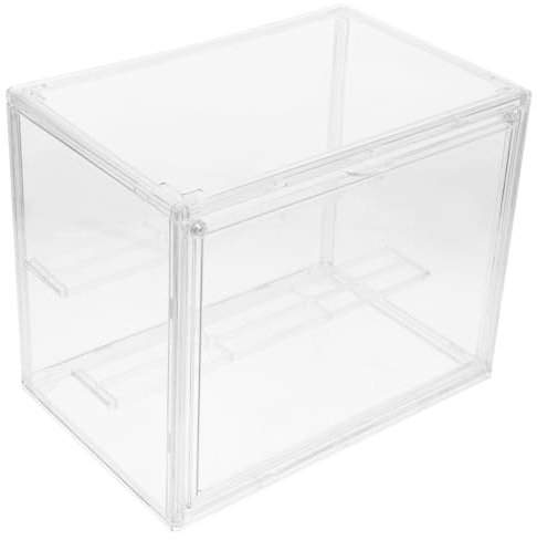 Zerodeko Acrylbox Für Miniaturen Transparent Mit Verstellbaren Trennwänden Kleine Vitrine Für Sammlerstücke Aufbewahrungsbox Mit Deckel Für Figuren Dem Schreibtisch
