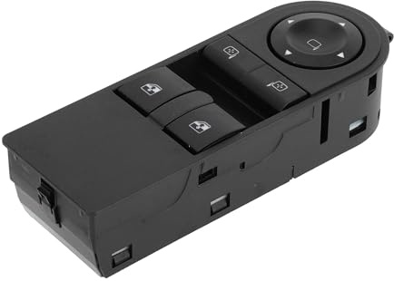 A ABSOPRO Interruptor De Ventana Eléctrica Para Astra H 04-14 1Pc | Negro, Plástico Y Metal, Delantero Izquierdo, Control Ventana Y Espejo, Oe 13228879, 14 P, Para Astra H Gtc 05-10