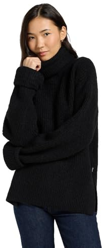 Lee - Pullover Damen - Relaxed Fit - Wide Cuff Turtle Neck - Oliv Grau