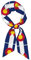 OKFSTY Colorado Seidenschal mit Staatsflagge, modisch, Seidenschal, farbenfroh, gemustert, leichte Halsbekleidung für Damen, Schwarz , One size