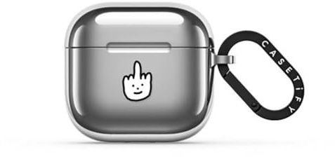 CASETiFY Mirror Airpods (4. Generation) Hülle mit Ring – Sprechen Sie mit der Hand