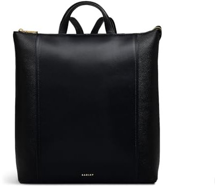RADLEY London Regents Row Women's Leather Medium Ziptop Backpack, Black