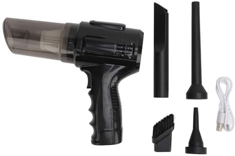BuyWeek Autostaubsauger, Kabelloser Handstaubsauger Hoher Leistung Auto Staubsauger mit Multi Düsen, Auto Luftstauber 1200 mAh USB Wiederaufladbare Geräuschunterdrückung