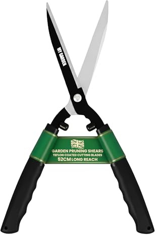 My Garden Hedge Shears | Carbon Steel Blade for Precise Cutting - Lightweight & Durable Gardening Scissors with Ergonomic PVC Handle Grips
